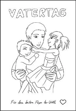 Malvorlage zum Vatertag