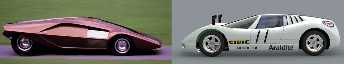 Maße und Araldite-Sponsor der WM P70