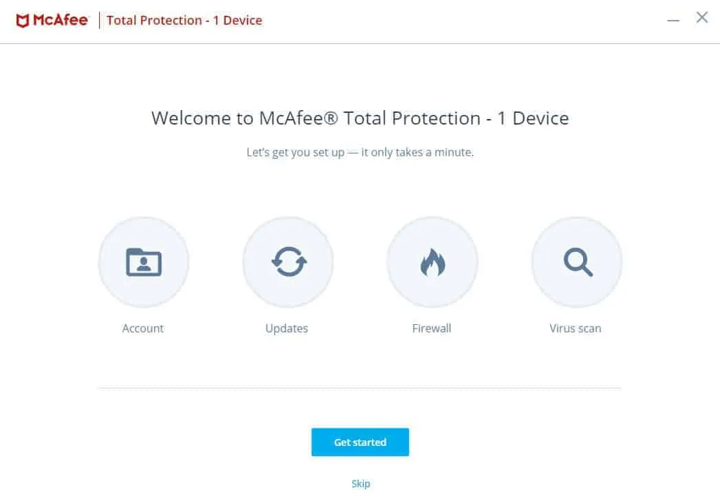 McAfee Total Protection 1 Gerät