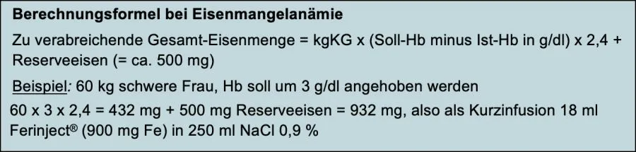 Medizinische Darstellung einer Eiseninfusion am Arm eines Patienten