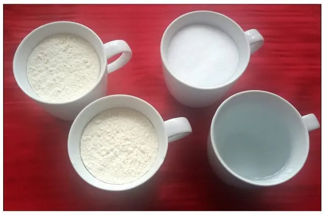 Mehl, Salz und Wasser sind die drei einfachen Zutaten für dein Salzteig-Rezept im Verhältnis 2:1:1.