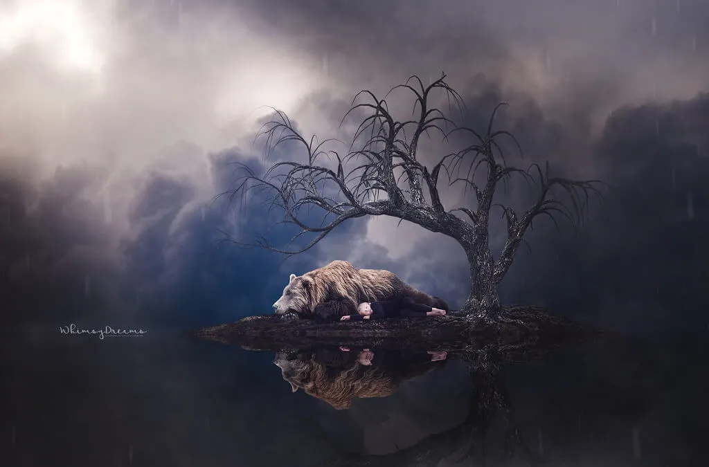 Mehrere Stockfotos werden zu einer einzigen Komposition zusammengeführt