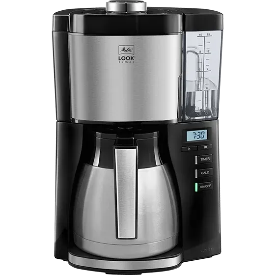 Melitta LOOK® Therm Timer Filterkaffeemaschine in Schwarz