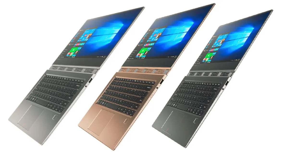 Moderne, schlanke Laptops mit Windows 10 und Touch-Funktion