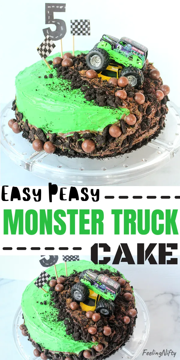 Monstertruck Torte Grave Digger Pin