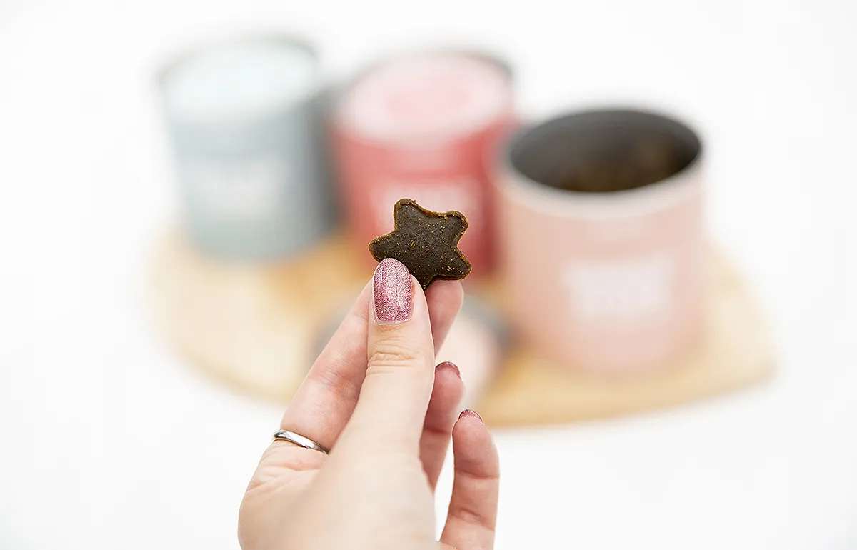 Nahaufnahme der Mammaly Lucky Belly Hundesnacks.