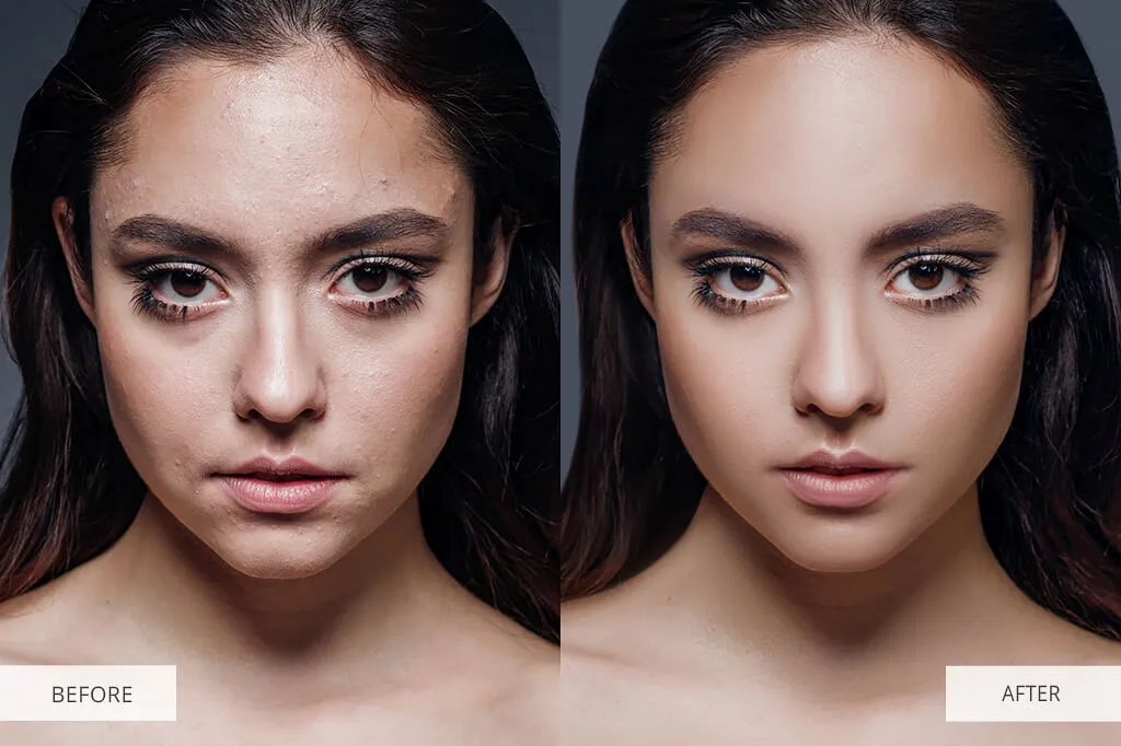 Nahaufnahme eines Models mit perfektionierten Lippen, die gesund und voll aussehen, mit subtilen Glanzlichtern