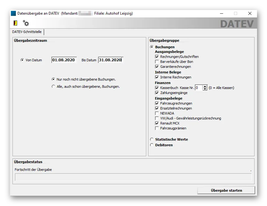 Nahtlose Integration der Kfz-Werkstattsoftware mit der Datev-Finanzbuchhaltung