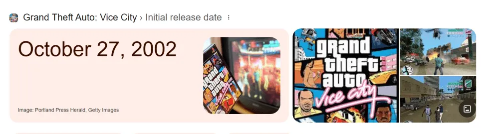 Neon-Dekoration und Vice-City-Stil am Veranstaltungsort