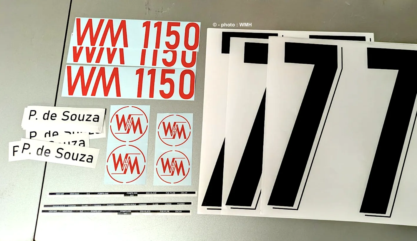 Nummern und Fahrername Philippe de Souza