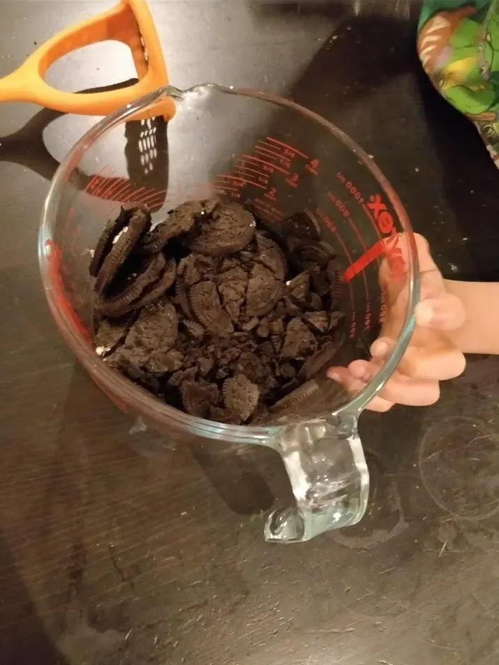 Oreos für Schlamm zerbröseln