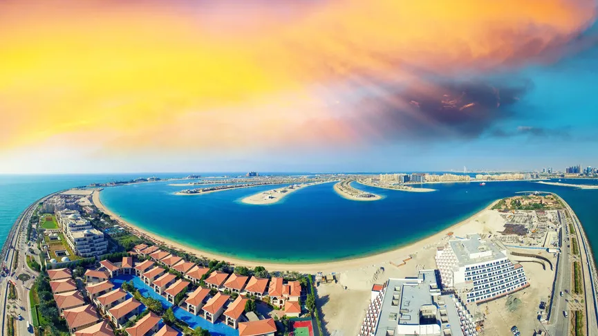 Palm Islands in den Vereinigten Arabischen Emiraten