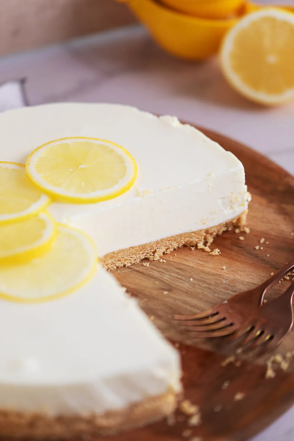 Philadelphia-Torte mit Zitronen-Götterspeise