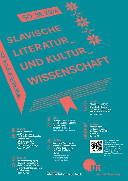 Plakat Sommersemester 2024 Slavistik Regensburg