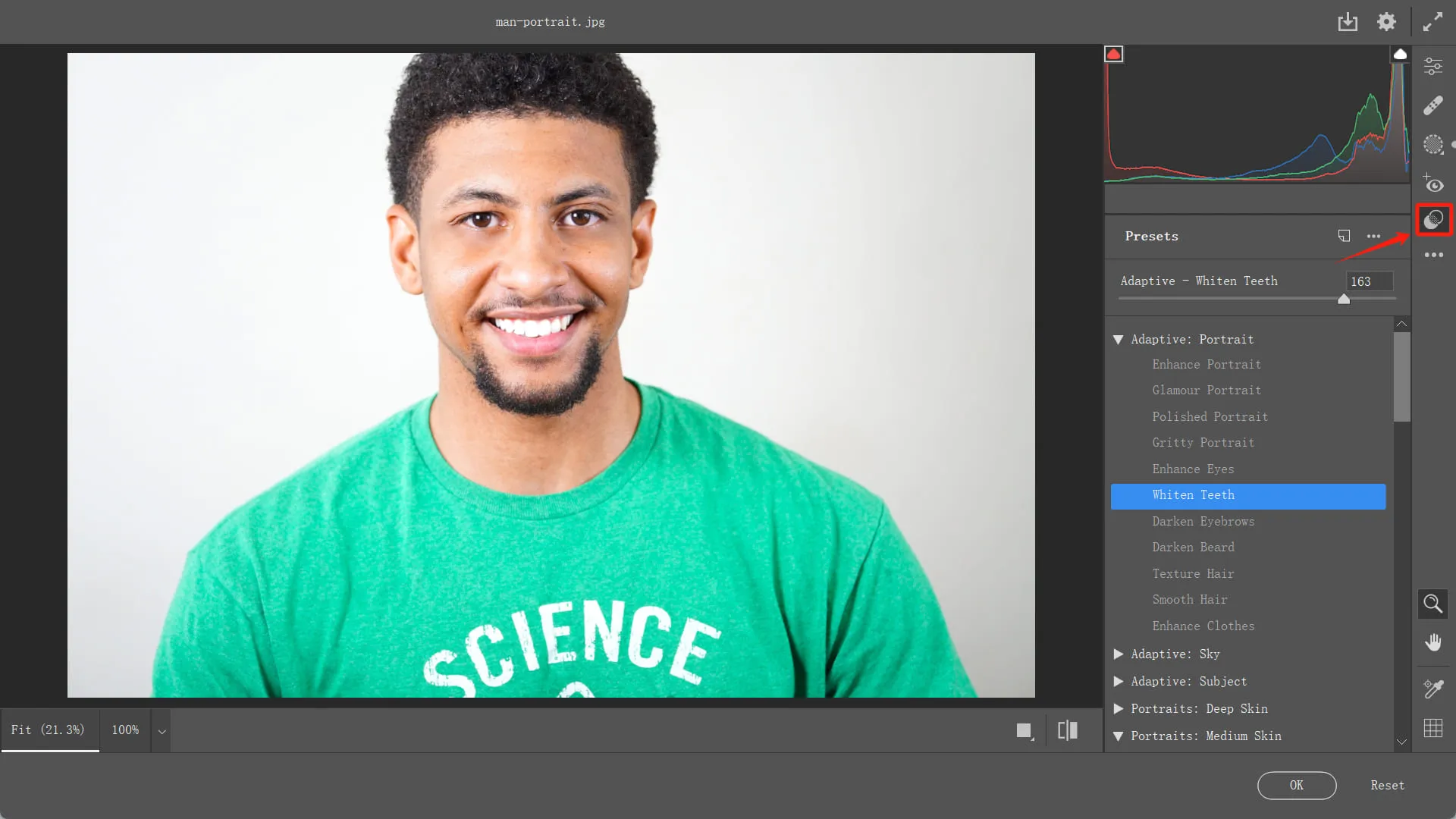 Porträtretusche in Camera Raw