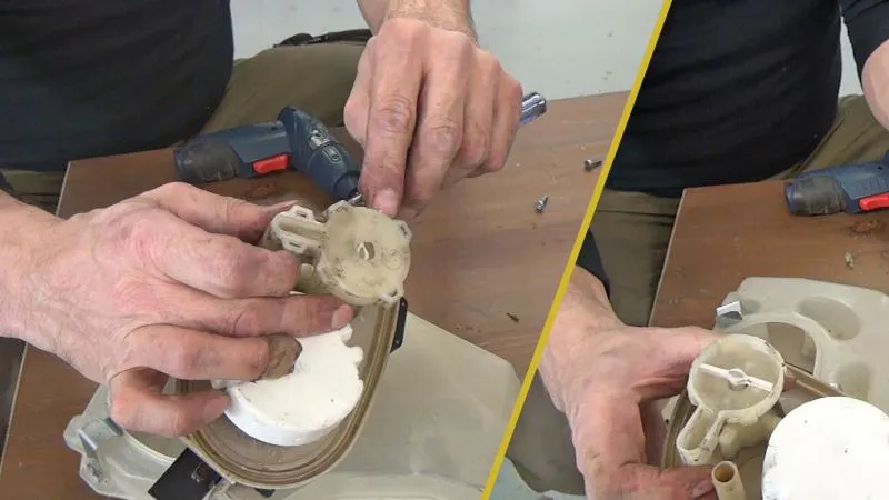 Pumpe reinigen bzw. gegebenenfalls ersetzen