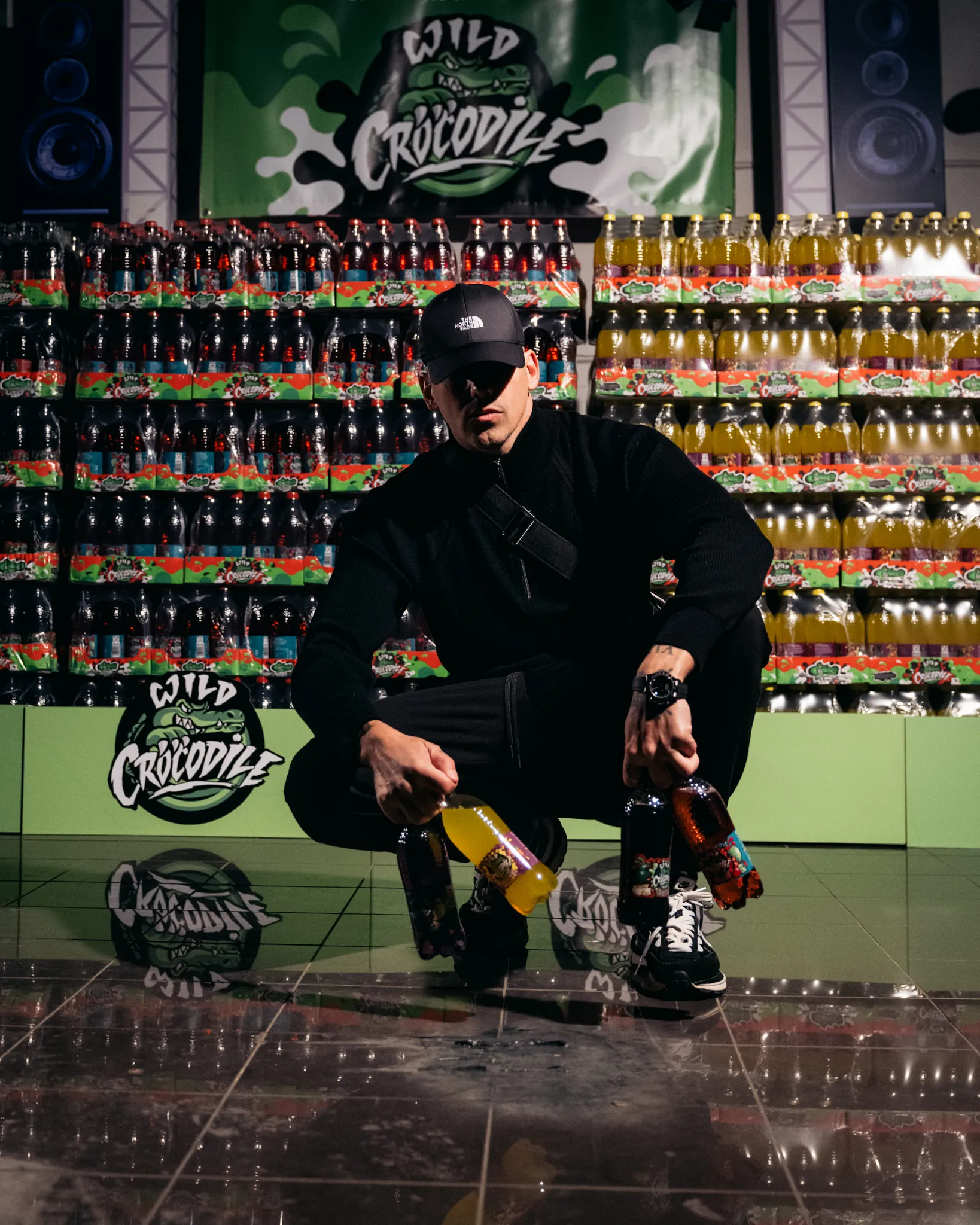 RAF Camora präsentiert Wild Crocodile Softdrinks in Flaschen