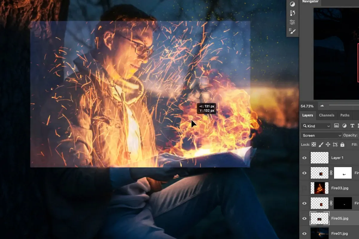 Realistischer Feuer-Effekt in Photoshop 12