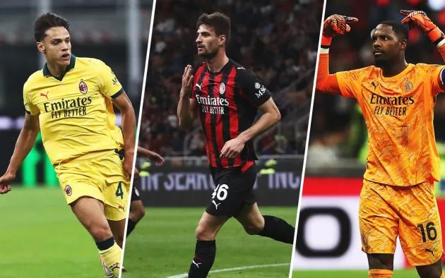 Ricci, Gabbia und Maignan beim Training in Milanello