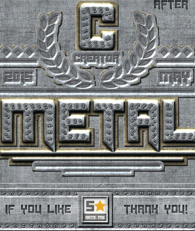 Riveted Metal Photoshop Creator