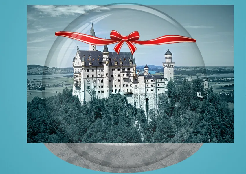 Rotes Band PNG in Photoshop hinzufügen