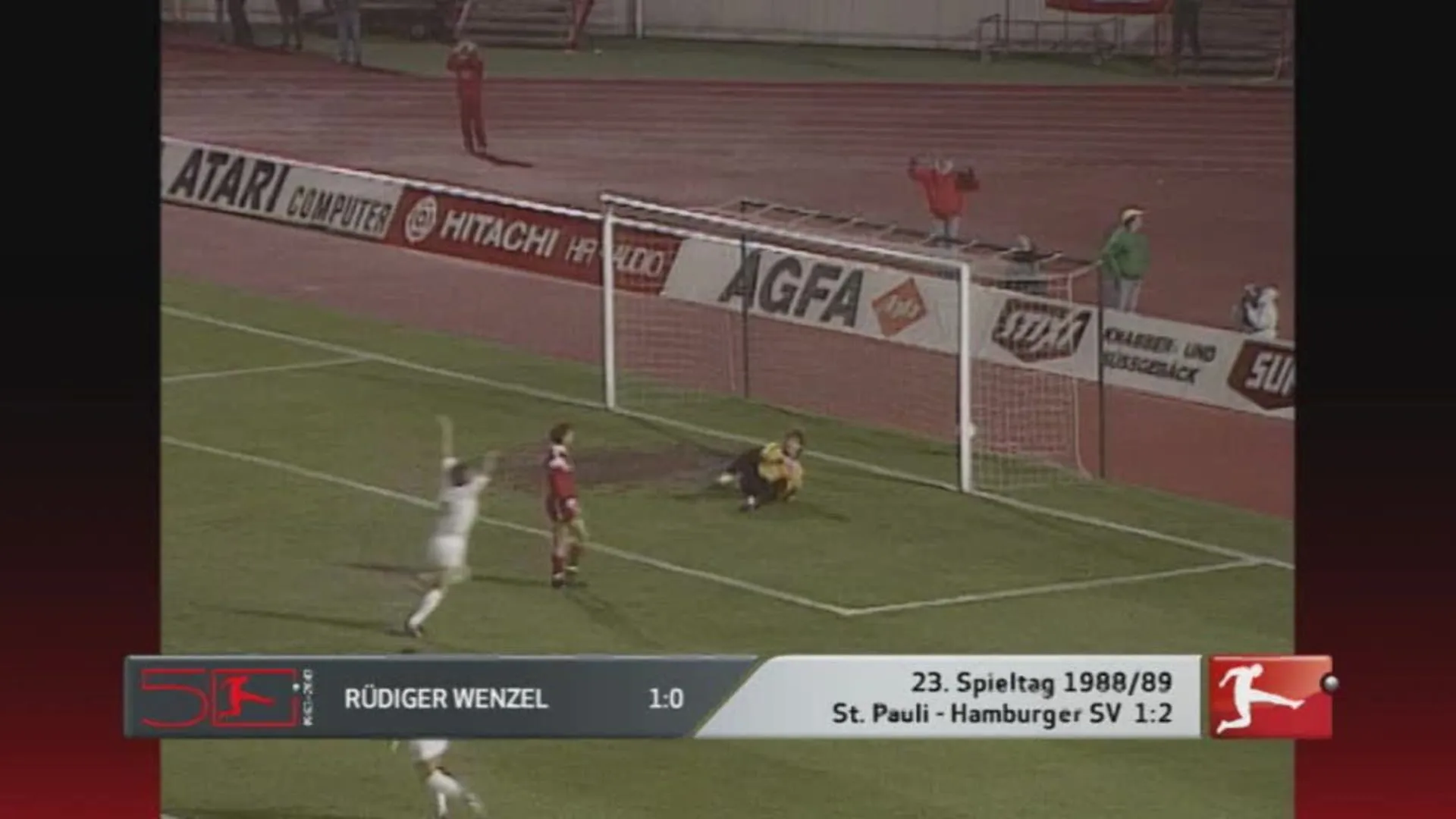 Rüdiger Wenzels legendäres Tor für St. Pauli gegen den HSV in der Saison 1989/90, ein wahrer Derby-Klassiker.