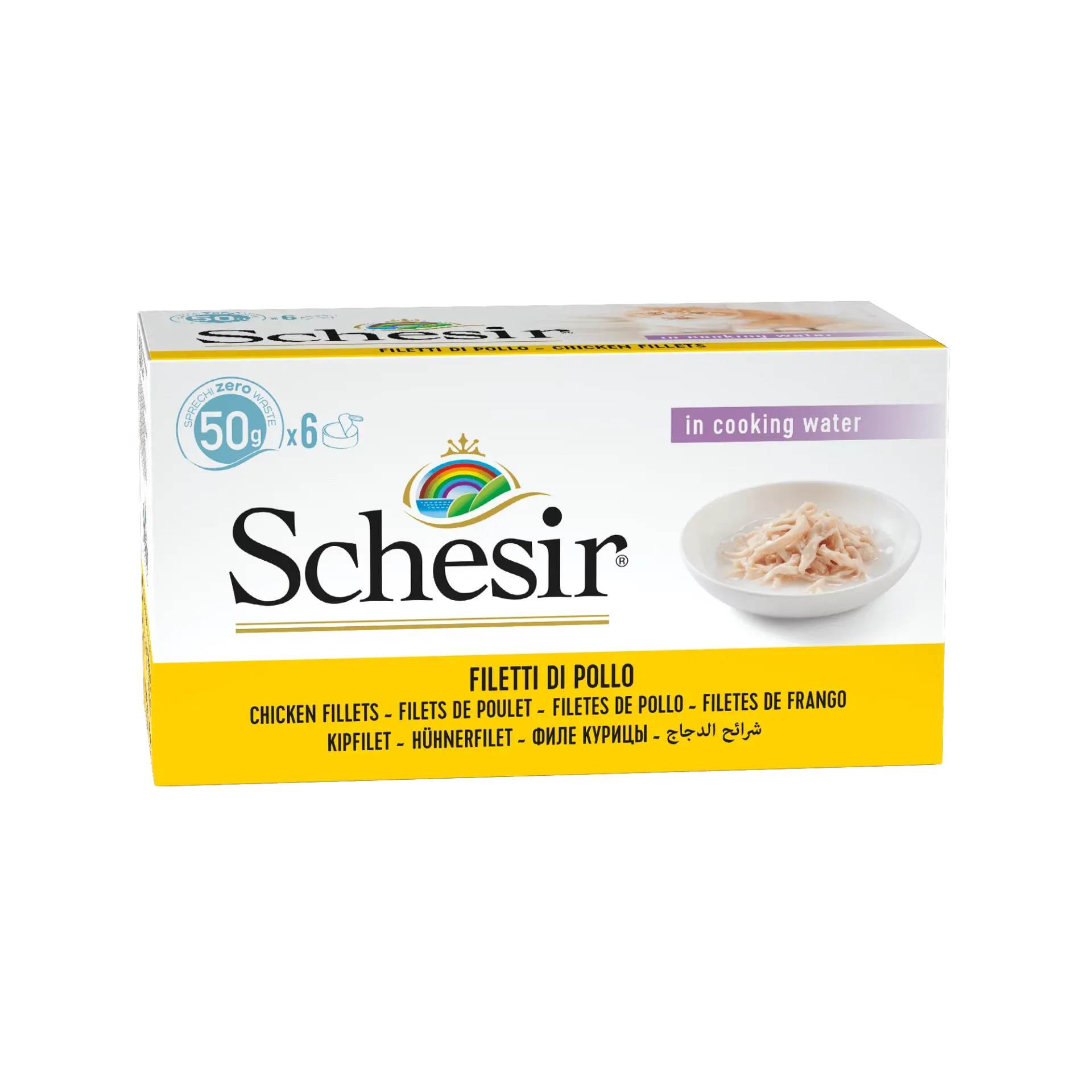 Schesir Cat Natural Hühnerfilet Multipack, praktisch und lecker für den täglichen Gebrauch