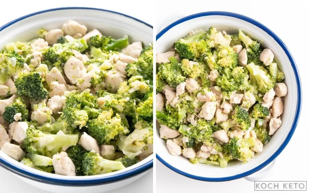 Schnelle Low Carb Hähnchen-Brokkoli-Pfanne