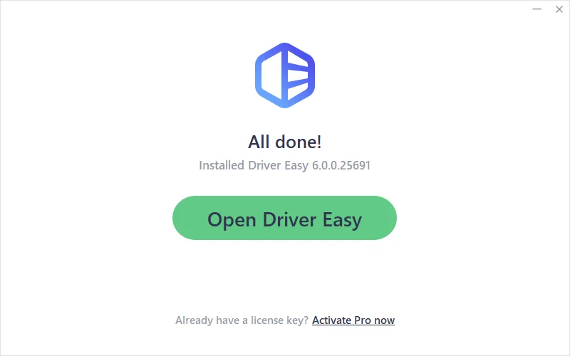 Schnittstelle der neuen Driver Easy Version 6.0.0.25691 mit aktualisiertem Design
