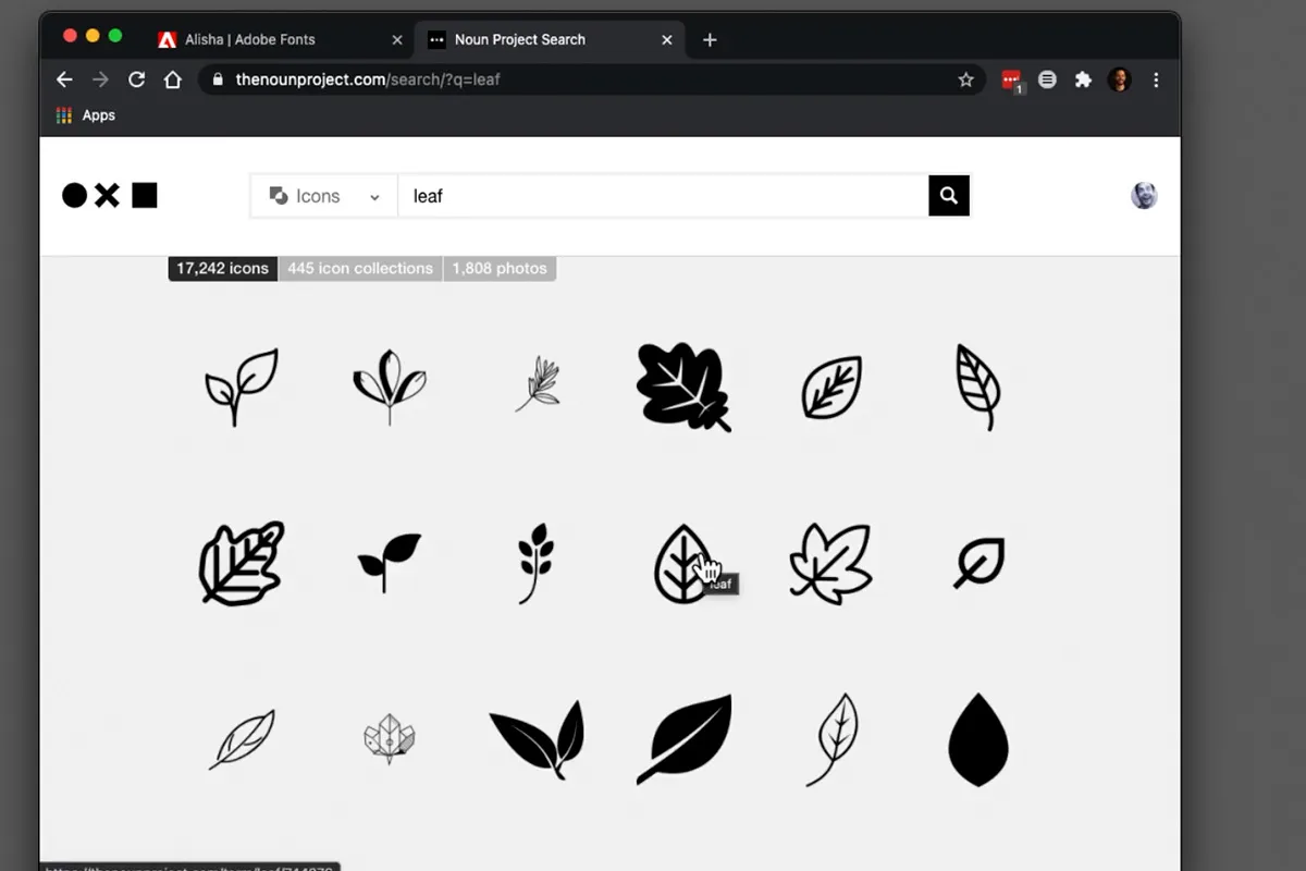 Schnittstelle von The Noun Project