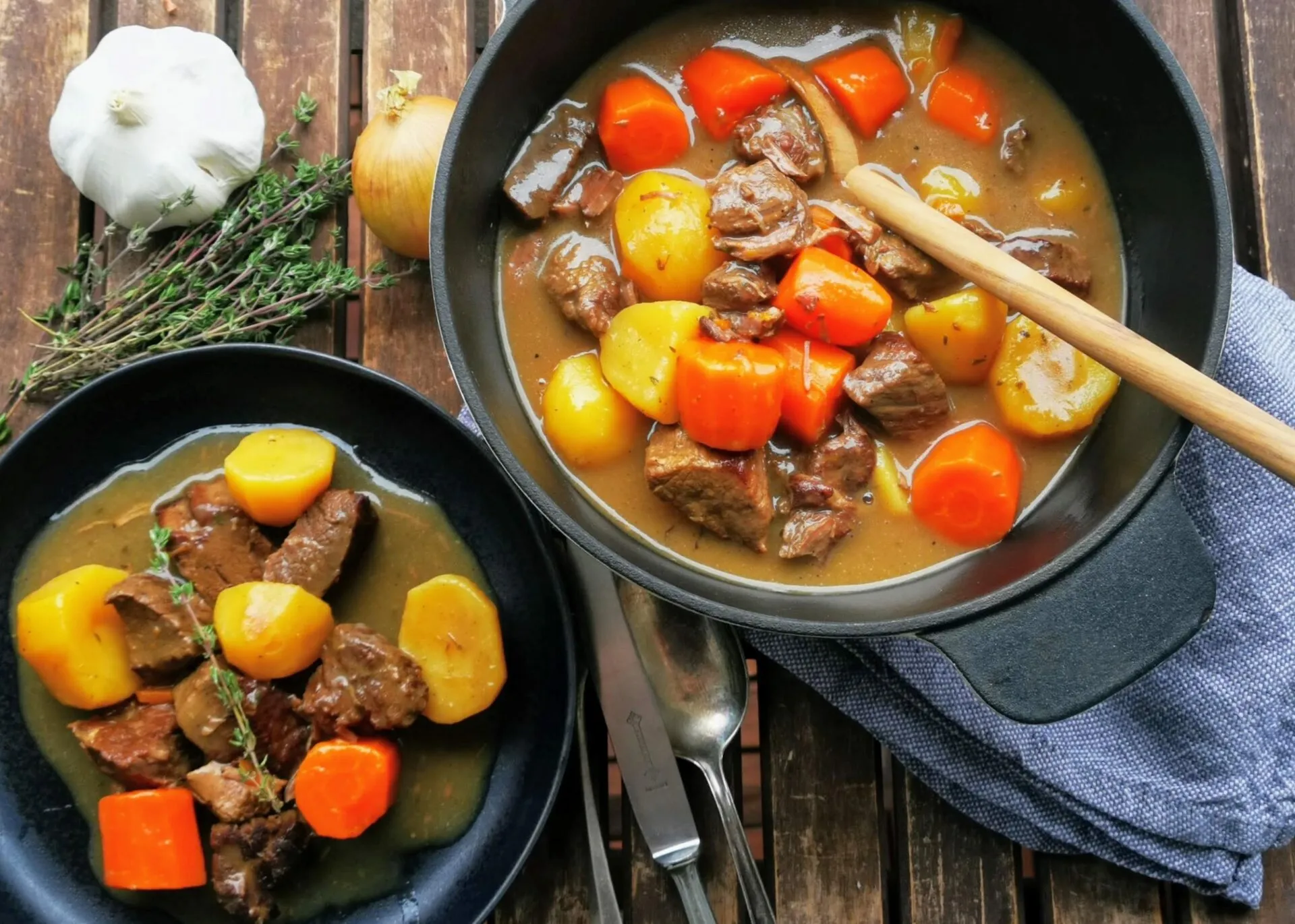 Schottisches Biergulasch (Scottish Ale Stew), ein leicht süßlicher Eintopf