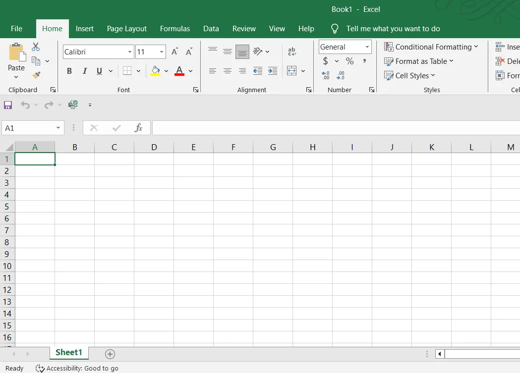 Screenshot der Excel-Oberfläche
