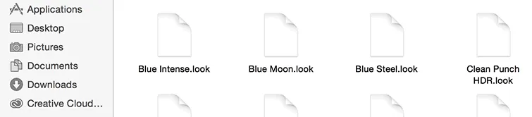 Screenshot zur Installation von Lumetri Looks in Premiere Pro