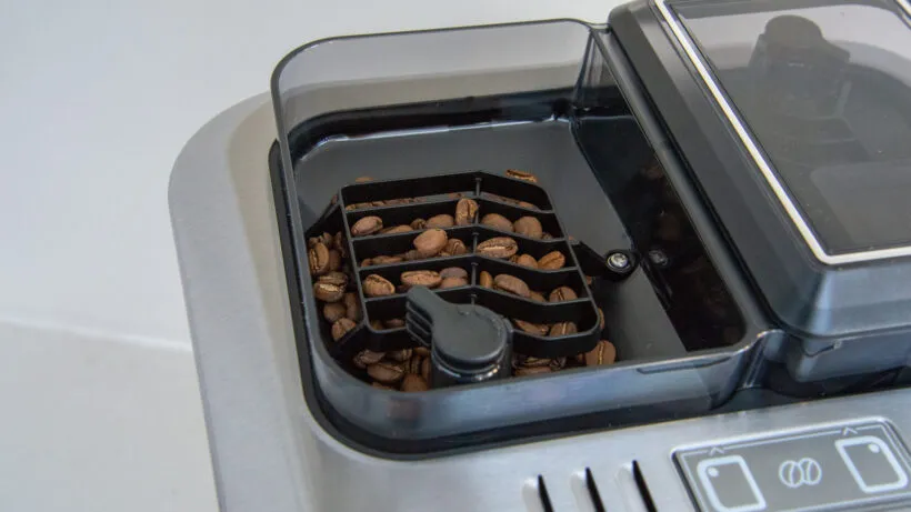 Siemens EQ.9 Plus Connect bean hopper