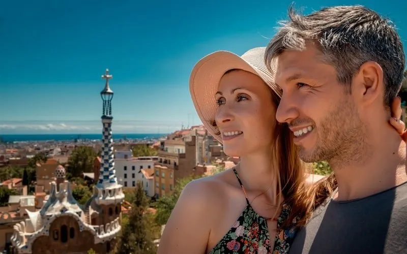 Strände und Stadtbild von Barcelona