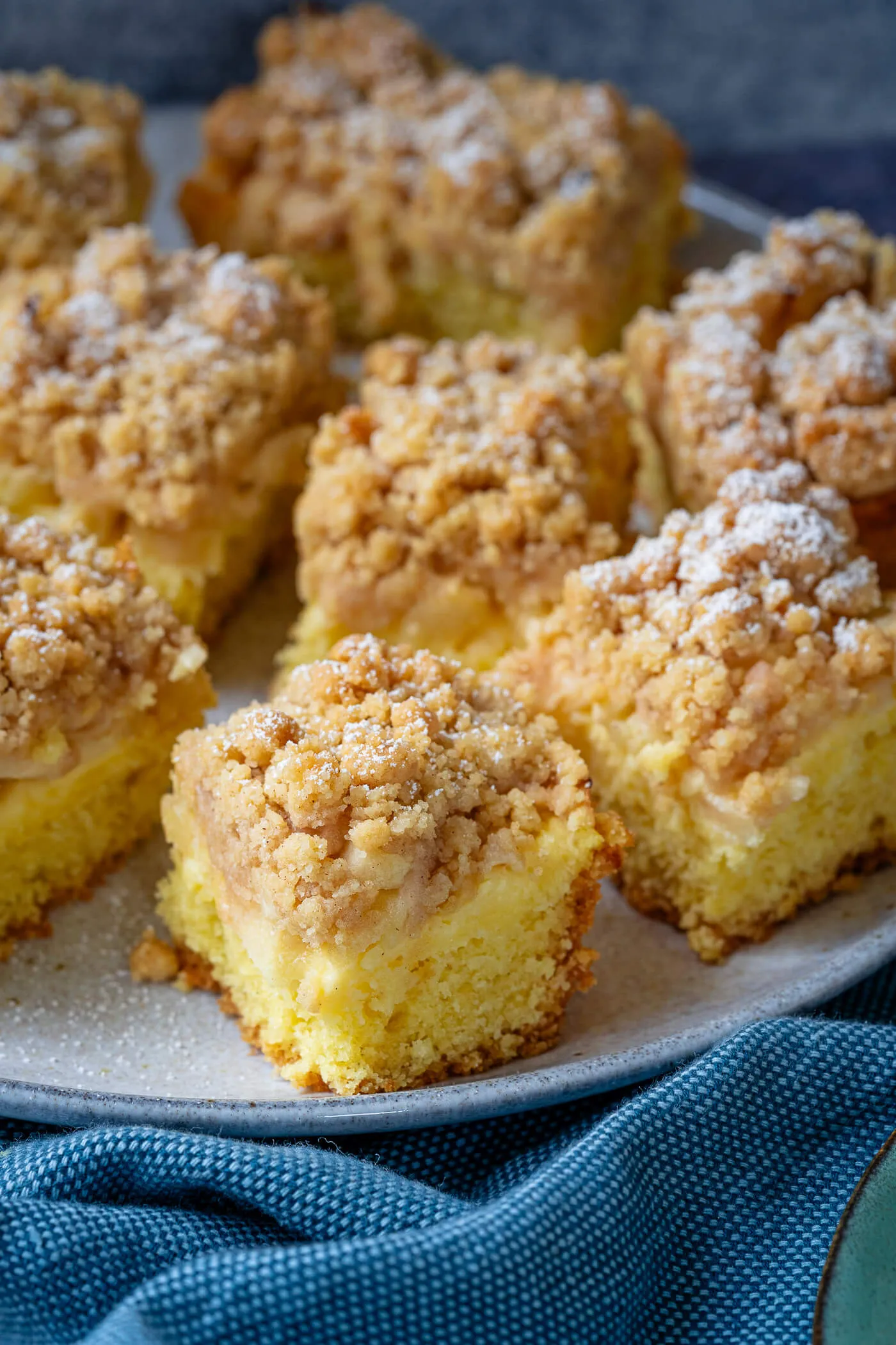 Streuselkuchen mit Pudding - Köstliches Rezept für Apfelkuchen