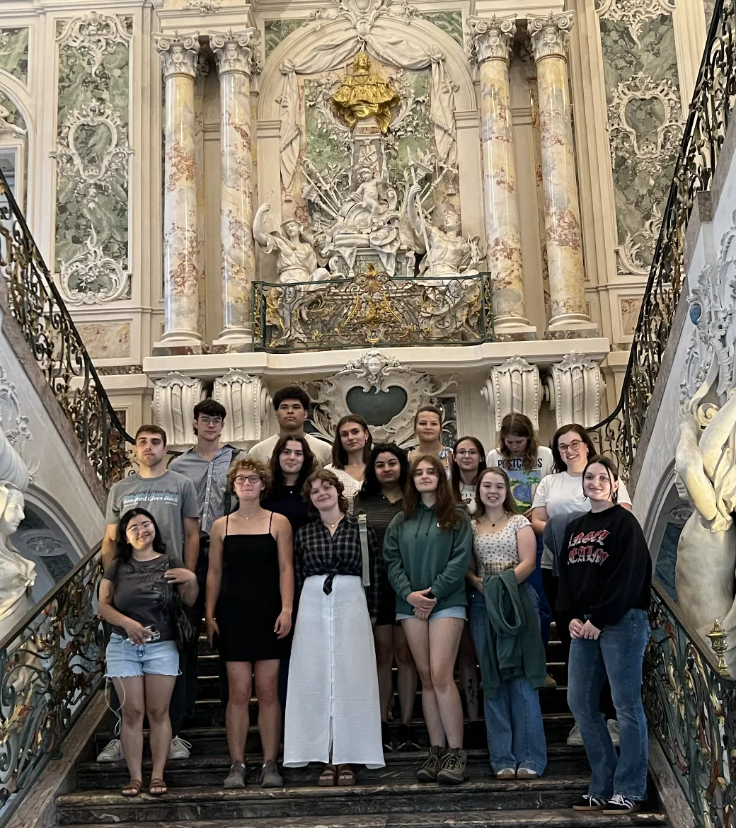 Studierende des Sommerprogramms mit ihrer Gruppe in Deutschland