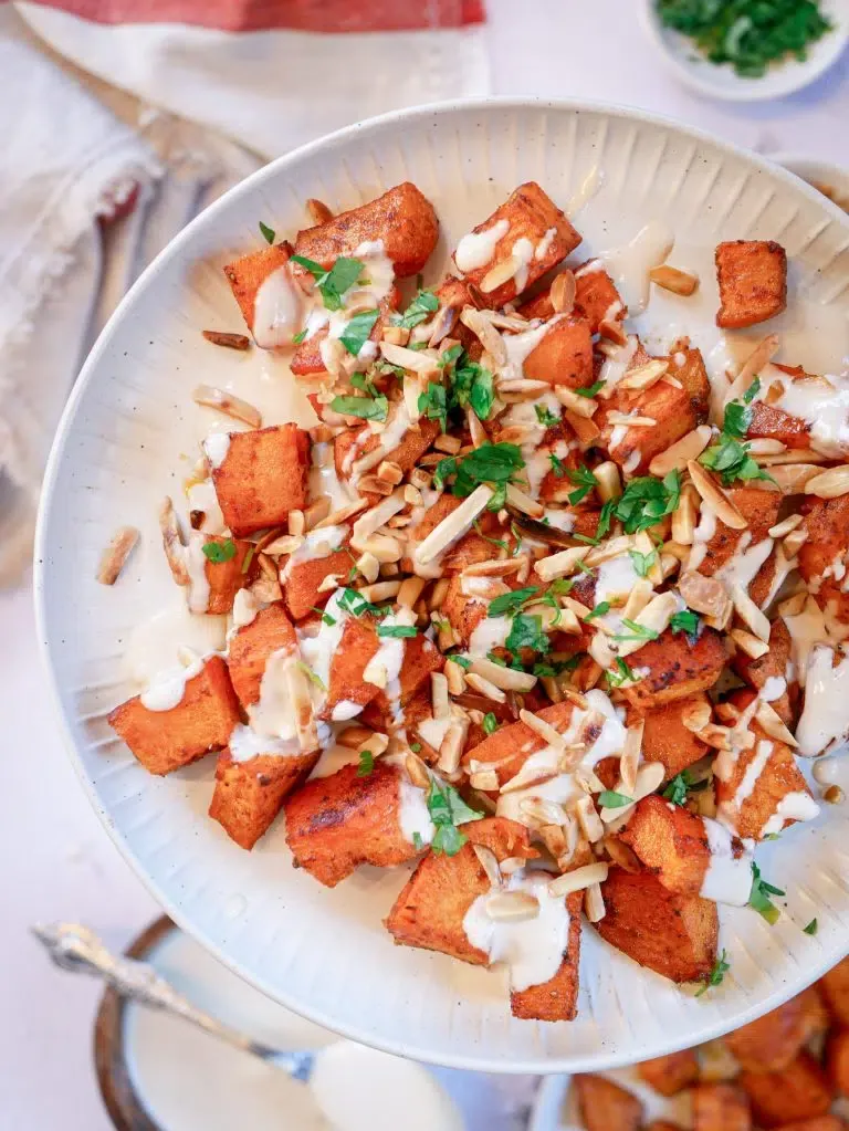 Süßkartoffel Rezept mit Tahini