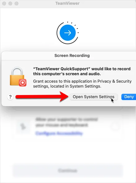 Systemeinstellungen öffnen