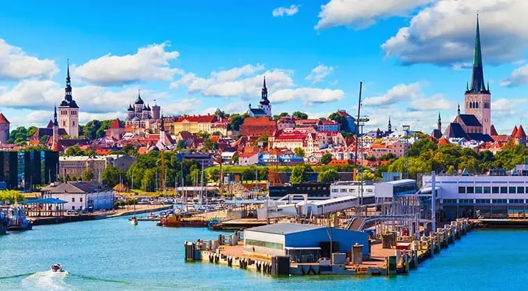 Tallinn moderne Skyline Estland