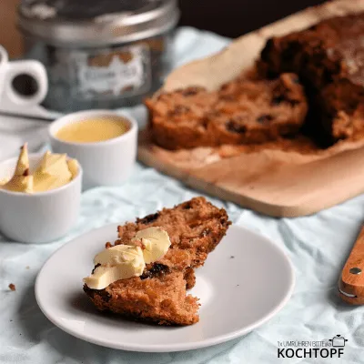 Tea Loaf zum Afternoon Tea, ein fruchtiges Gebäckstück
