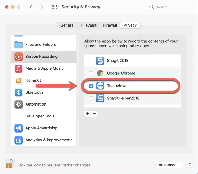 TeamViewer Bildschirmaufnahme