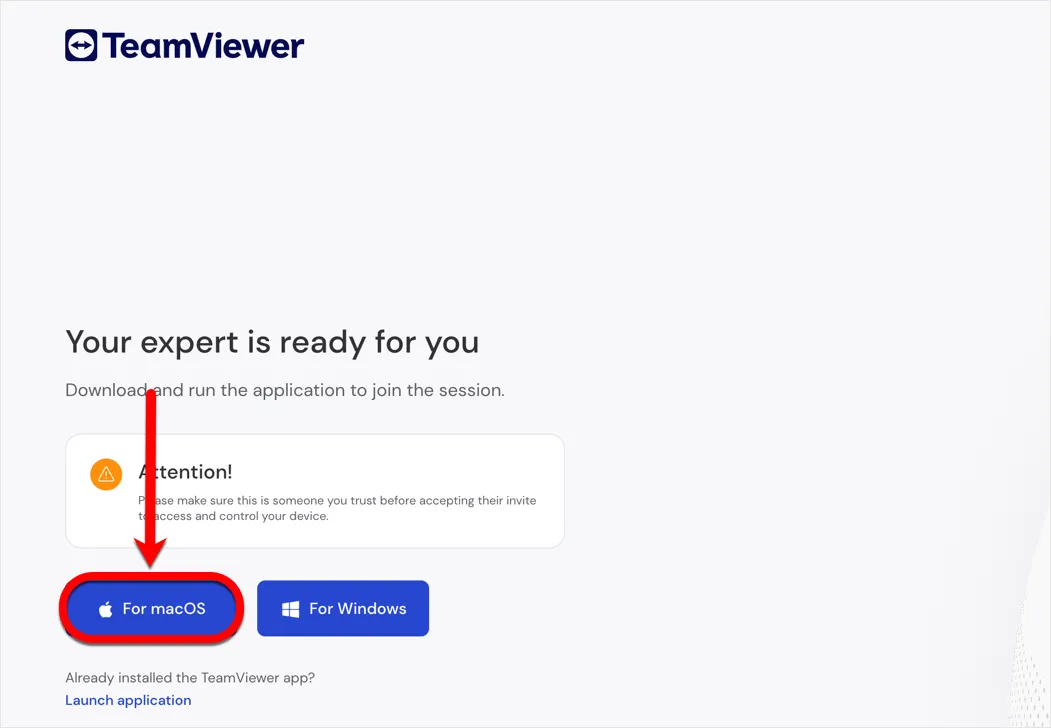 TeamViewer für macOS