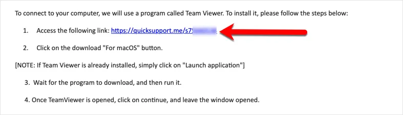 TeamViewer-Link auf Mac