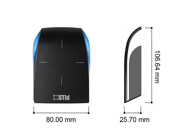 Technische Zeichnung des ARC-L mit Abmessungen
