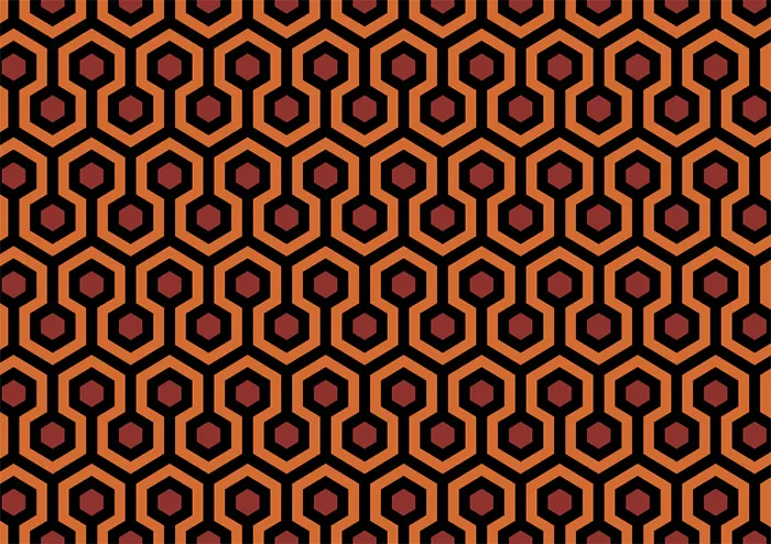 Teppichmuster im Stil von "The Shining"