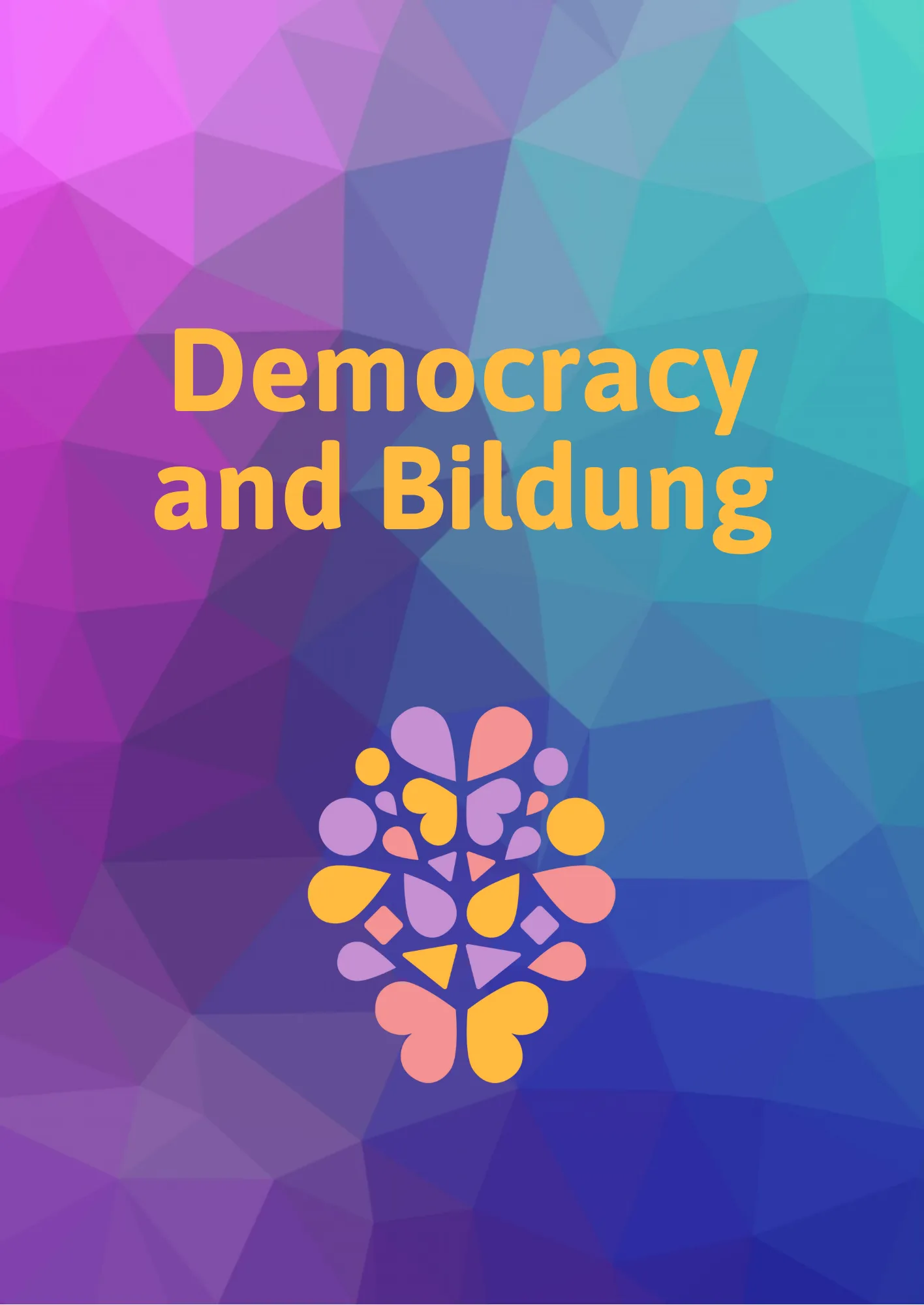 Titelbild der Publikation "Democracy and Bildung" mit einem Gehirn-Logo