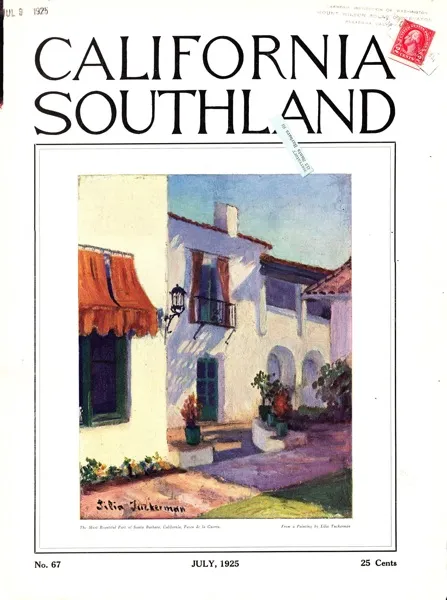 Titelbild der Zeitschrift "California Southland Magazine" vom Juli 1925, ein Beispiel für ein historisches Dokument