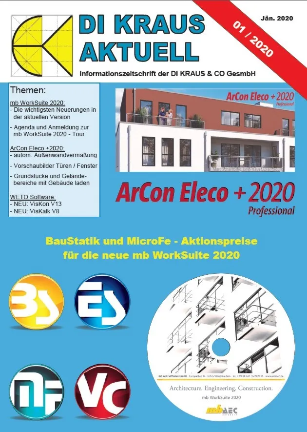 Titelseite der DI KRAUS AKTUELL Ausgabe 2020 / 1