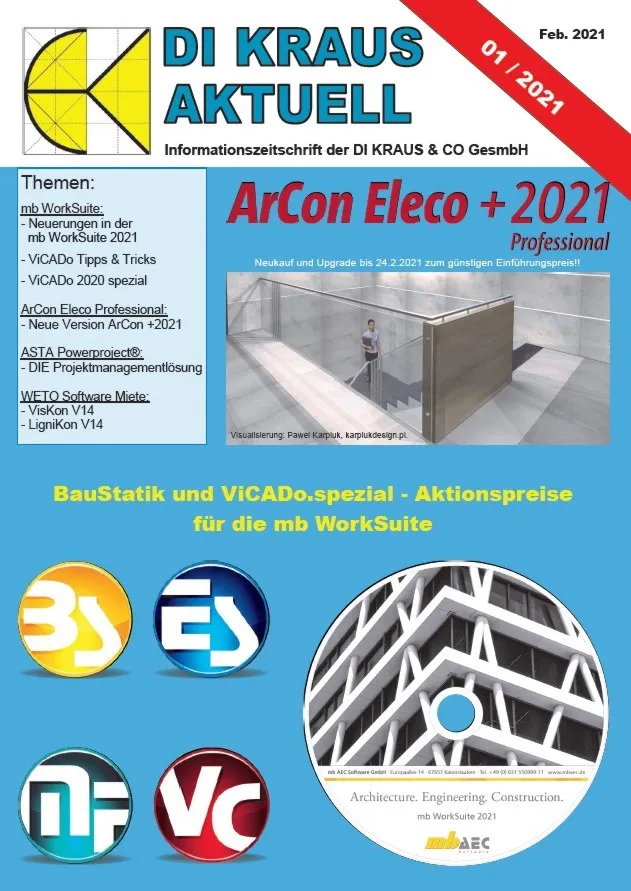 Titelseite der DI KRAUS AKTUELL Ausgabe 2021 / 1